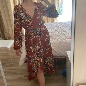 Printed floral dress